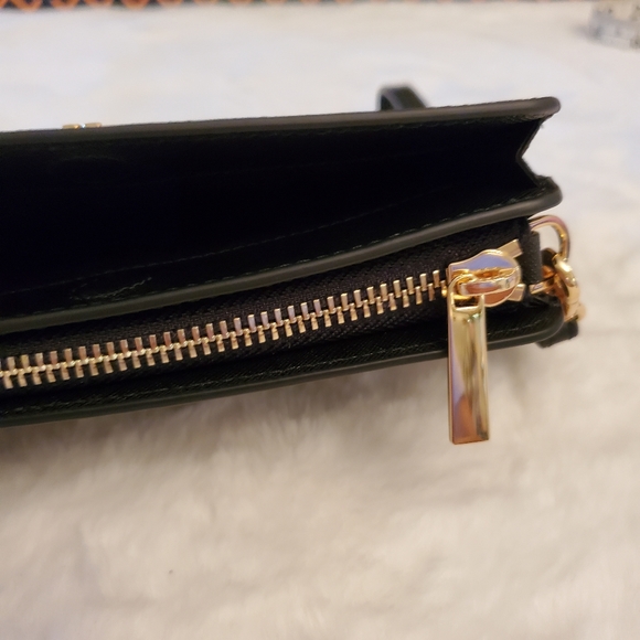 NEW! TORY BURCH Emerson Wristlet Pouch Black - Picture 11 of 12